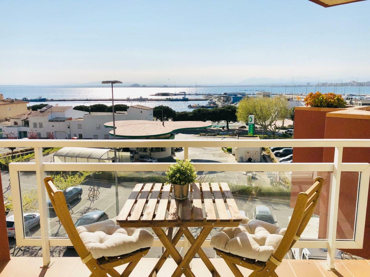 Roc Mar 3 3D - Apartamento Cerca Del Centro Y De La Playa - Terraza Con Vistas Al Mar Y Al Puerto Roses Kültér fotó